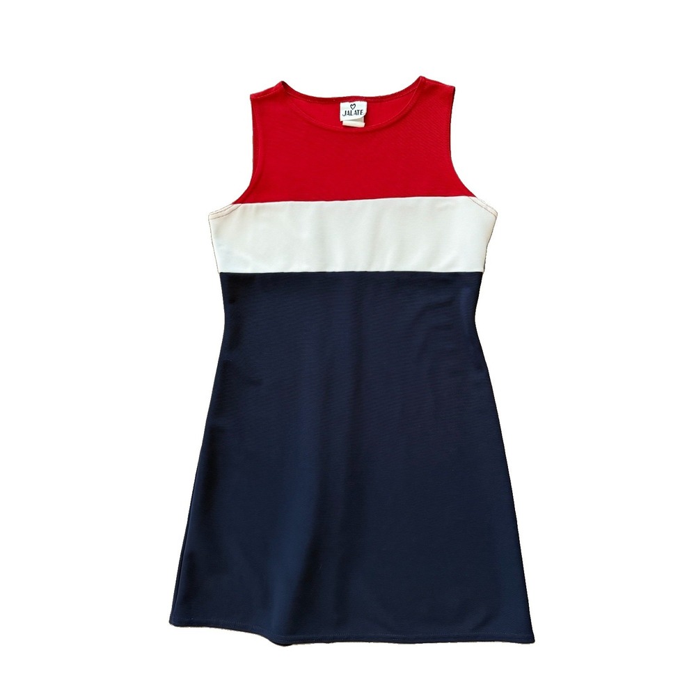 Vintage Y2K Colorblock Mini Dress Women's Small Preppy
